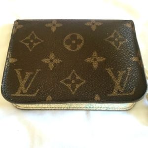 🌱 Louis Vuitton Vintage 2008 Zippy Coin Purse Brown and Pink